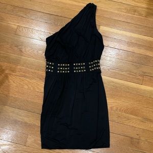Laundry mini dress w/embellished waist